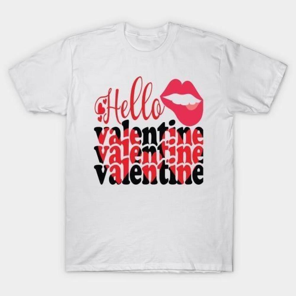 Hello Valentine Lips Tshirt